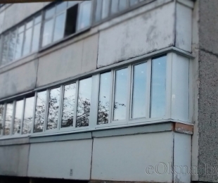 Балконная рама из ПВХ. Плещеницы. №9