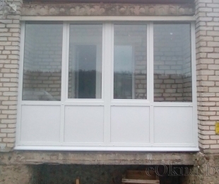 Балконная рама из ПВХ. Плещеницы. №13