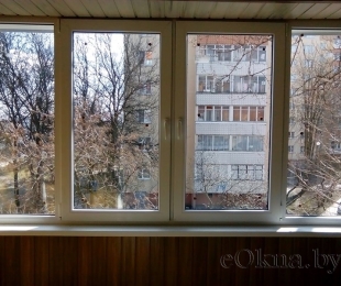 Балконная рама из ПВХ. Плещеницы. №7