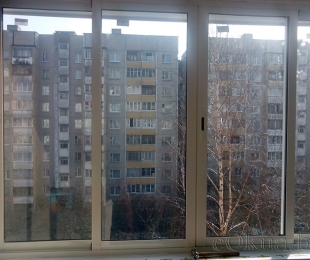Балконная рама из алюминия. Плещеницы. №2